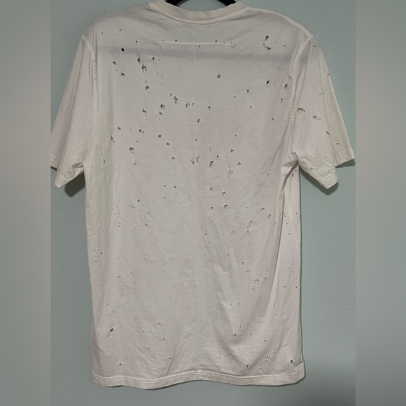 GIVENCHY Destroyed Short Sleeve T-Shirt - M - Picture 5 of 6